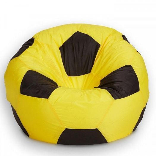 Кресло-мешок "Мяч 80" - Цвет: Оксфорд Желтый/Черный