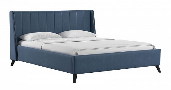 Кровать "Мелисса" 160 - Цвет: Тори 83 (Серо-синий)