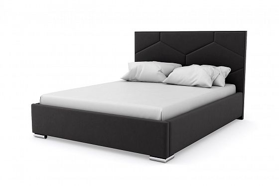 Кровать "Crystal" 1600 с ламелями - Кровать "Crystal" 1600 с ламелями, Цвет: Черный 035
