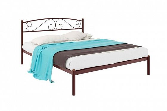 Кровать "Вероника" 1600 мм (ламели) - Цвет: Коричневый