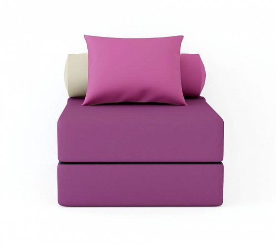 Кресло-кровать "Коста" - Вид прямо, цвет:Neo Plum/Neo Berry/Neo Cream