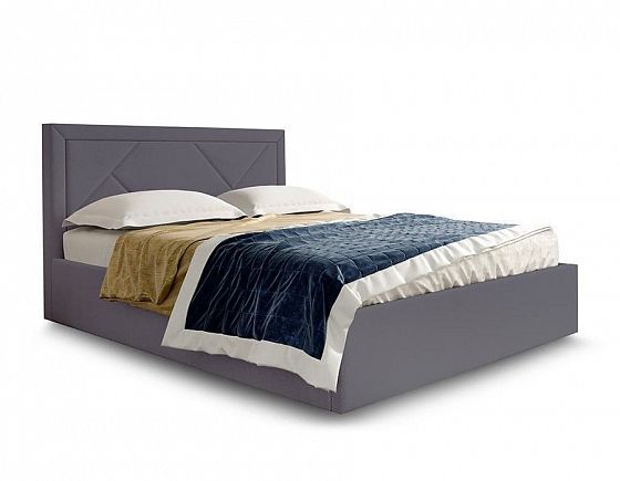 Кровать "Сиеста" 1600 - Цвет: Альба Темно-серый