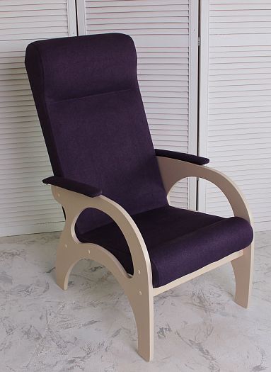 Кресло "Комфорт", Цвет: Дуб Млечный/Фиолетовый