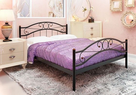 Кровать "Надежда Plus" 1800 мм (ламели) - В интерьере, цвет: Черный