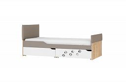 Кровать "Хаски 3" с мягкими спинками и ящиками