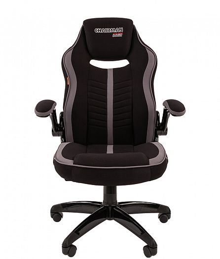 Кресла для геймеров "Chairman GAME 19" - Кресла для геймеров "Chairman GAME 19", Ткань серый/Ткань ч