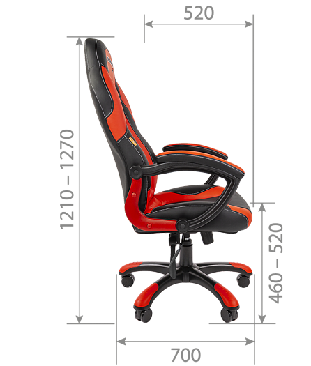 Кресла для геймеров "Chairman GAME 20" - Кресла для геймеров "Chairman GAME 20": схема 2