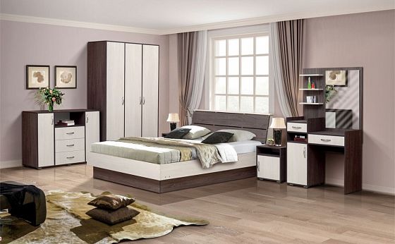 Модульная спальня "Венеция 9" - Набор мебели для спальни "Венеция 9" с кроватью 1400*2000 мм, Цвет: