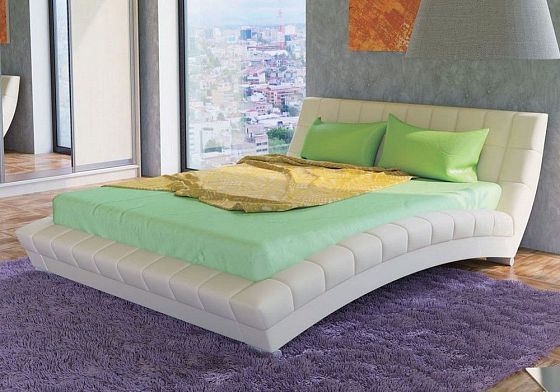 Кровать "Оливия" (160) - В интерьере, цвет: Марика 483 (Белый)