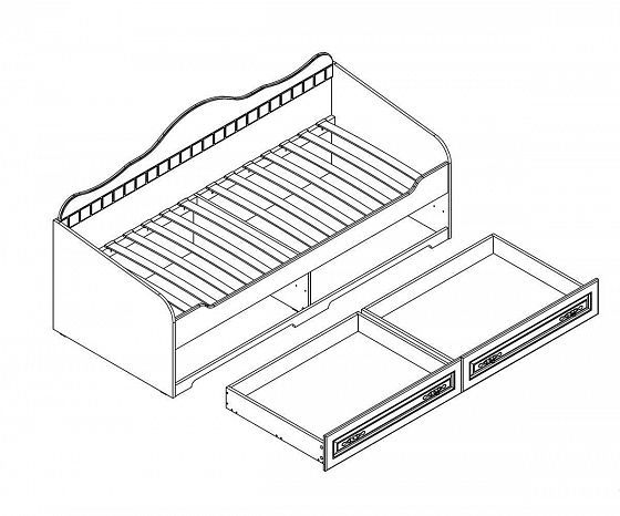 Кровать с ящиками "Прованс" - Схема